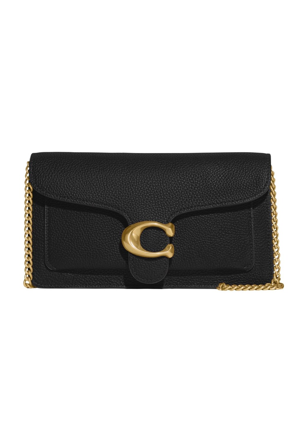 

Клатч Tabby Chain, кожа, цепочка, женский COACH, черный
