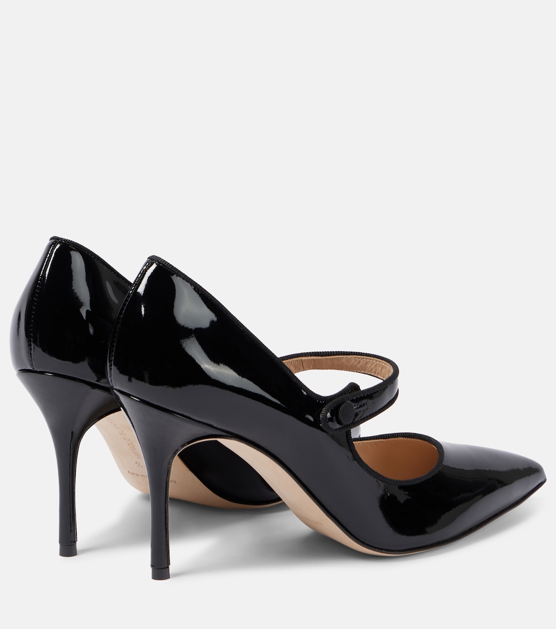 Туфли-лодочки Campari 90 из лаковой кожи Manolo Blahnik, 0015 Black — фото 2