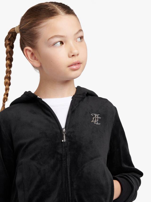 Детская худи с молнией Arch Juicy Couture, Jet Black — фото 4