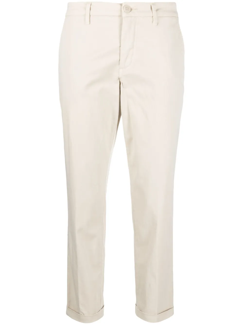 

Прямые брюки чинос с заниженной талией Fay, светло-бежевый