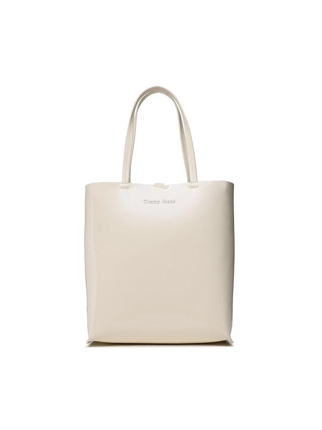 

Сумка Tommy Jeans Must North South Patent Tote AW0AW15540, экрю