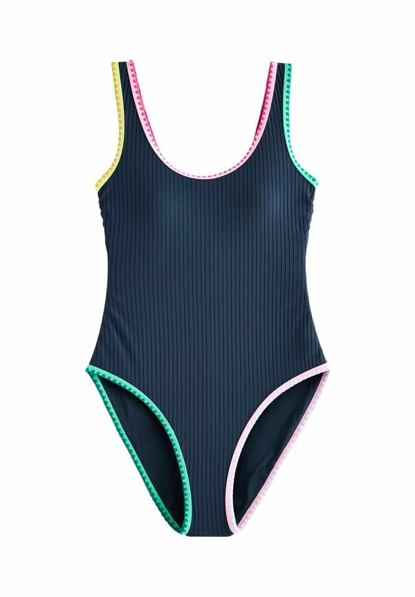 

Купальник с эффектом утягивания живота, облегающий фигуру. Next, Contrast Binding Navy Rib, Синий, Купальник с эффектом утягивания живота, облегающий фигуру. Next, Contrast Binding Navy Rib