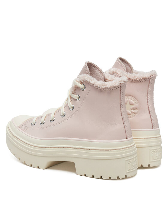 Тканевые кроссовки Chuck Taylor All Star Lugged Heel Sherpa A09346C 662 Converse, розовый — фото 3