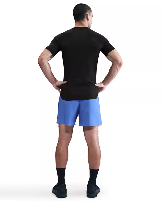 Мужская профессиональная тренировочная футболка Dri-Fit с коротким рукавом Nike, черный — фото 2