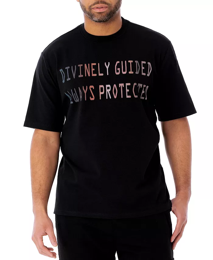 

Мужская футболка с круглым вырезом Always Protected Dai Moda, черный