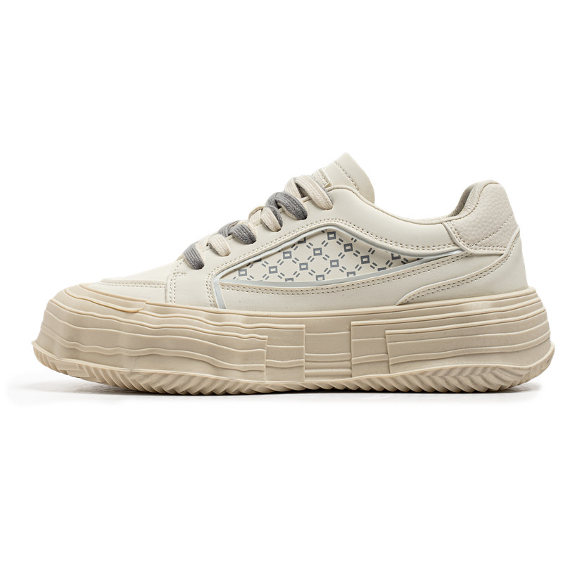 

SUPEREDGE Низкие кроссовки для скейтбординга Coverage, устойчивые к истиранию и скольжению, бежевые, мужские