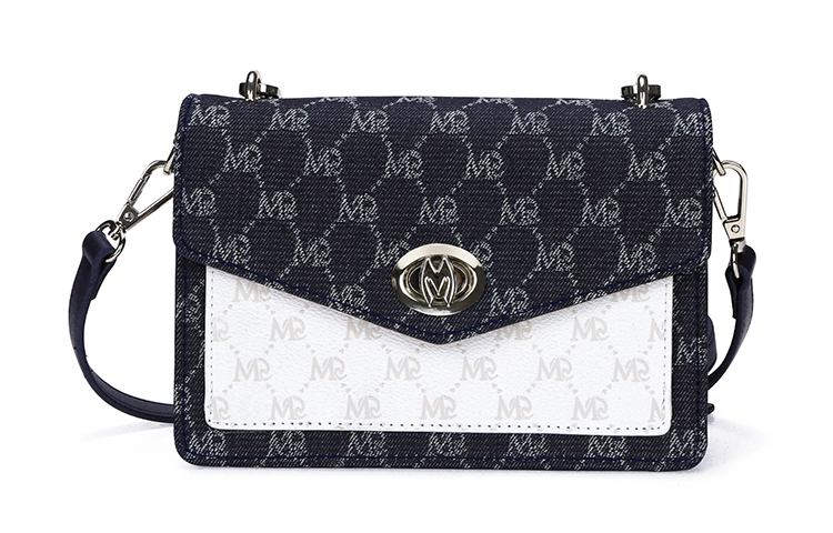 

Сумка-кроссбодди женская малая квадратная из смеси хлопка и полиэстера многоцветная MQ, экрю