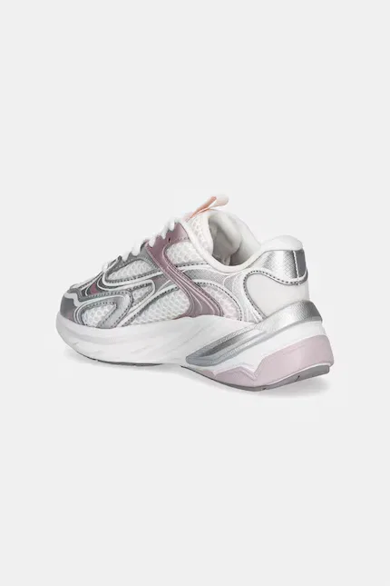 Сникерсы на платформе S2K Skechers, серебряный — фото 3