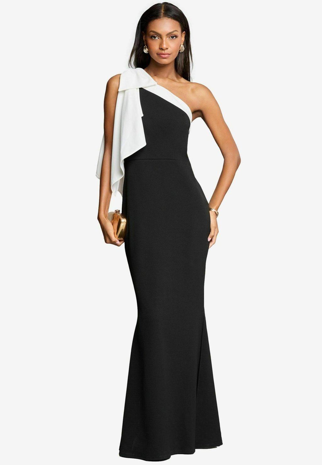 

Вечернее платье PETITE FIT - ONE SHOULDER BOW Lipsy, черный