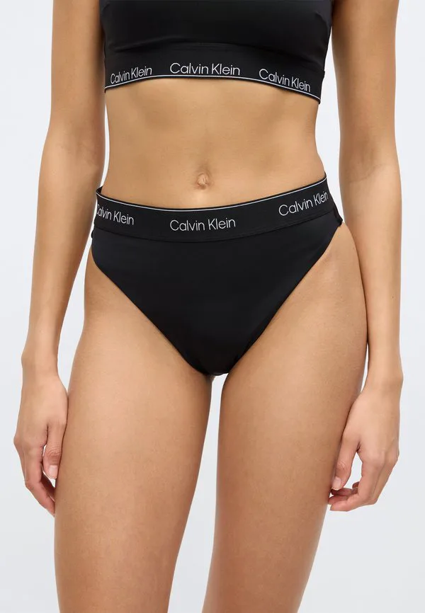 Бразильские бикини-трусики с иконой стиля Calvin Klein Swimwear, Black — фото 3