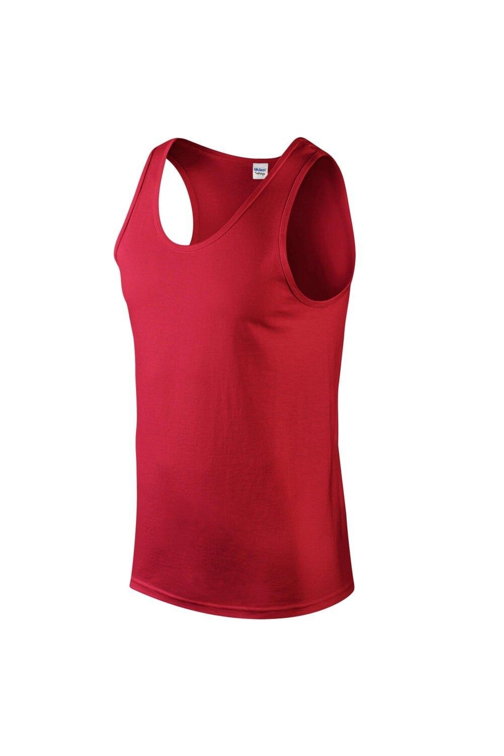 

Простая майка Softstyle Gildan, красный