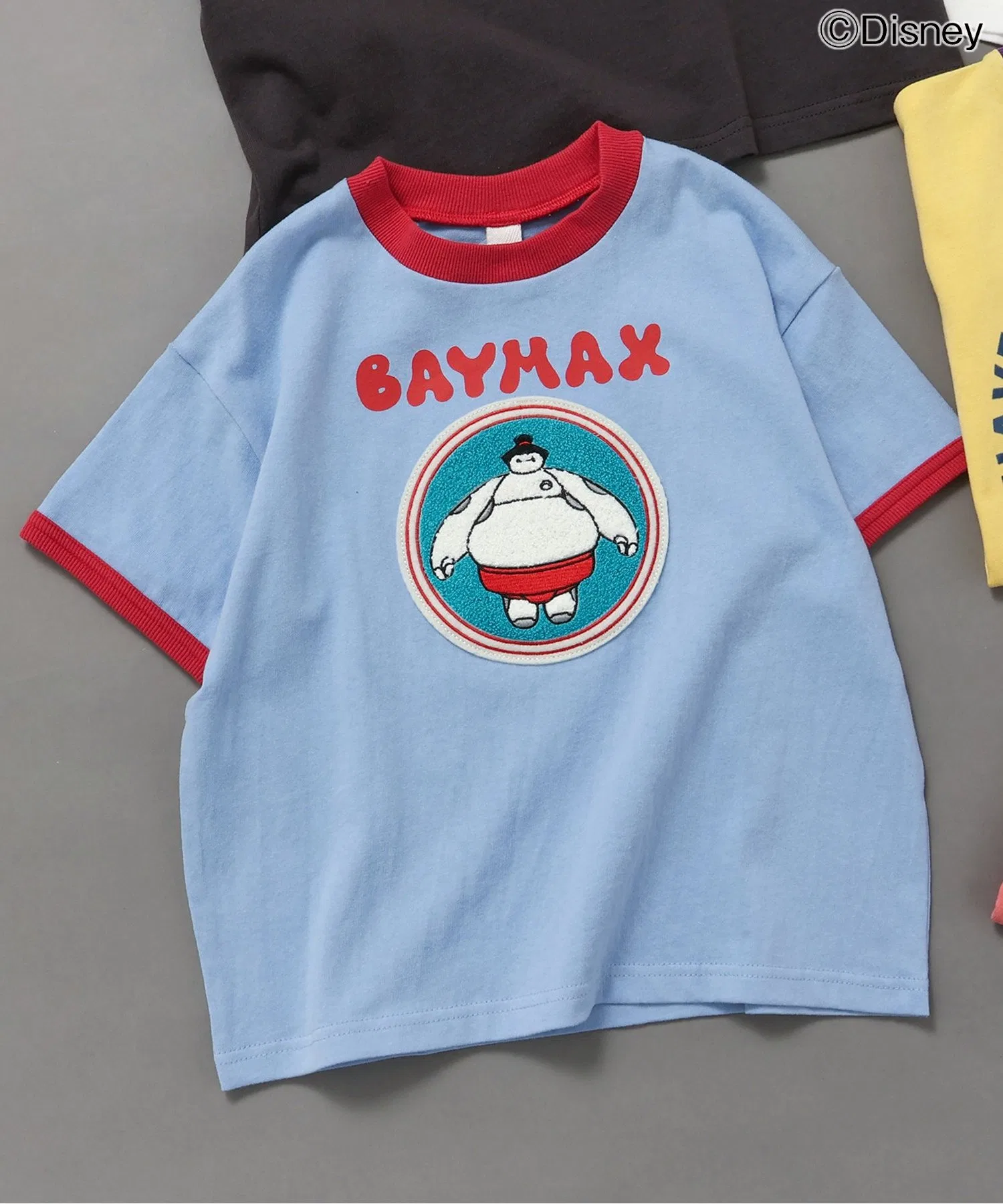 Детская футболка Disney Baymax с принтом, голубая