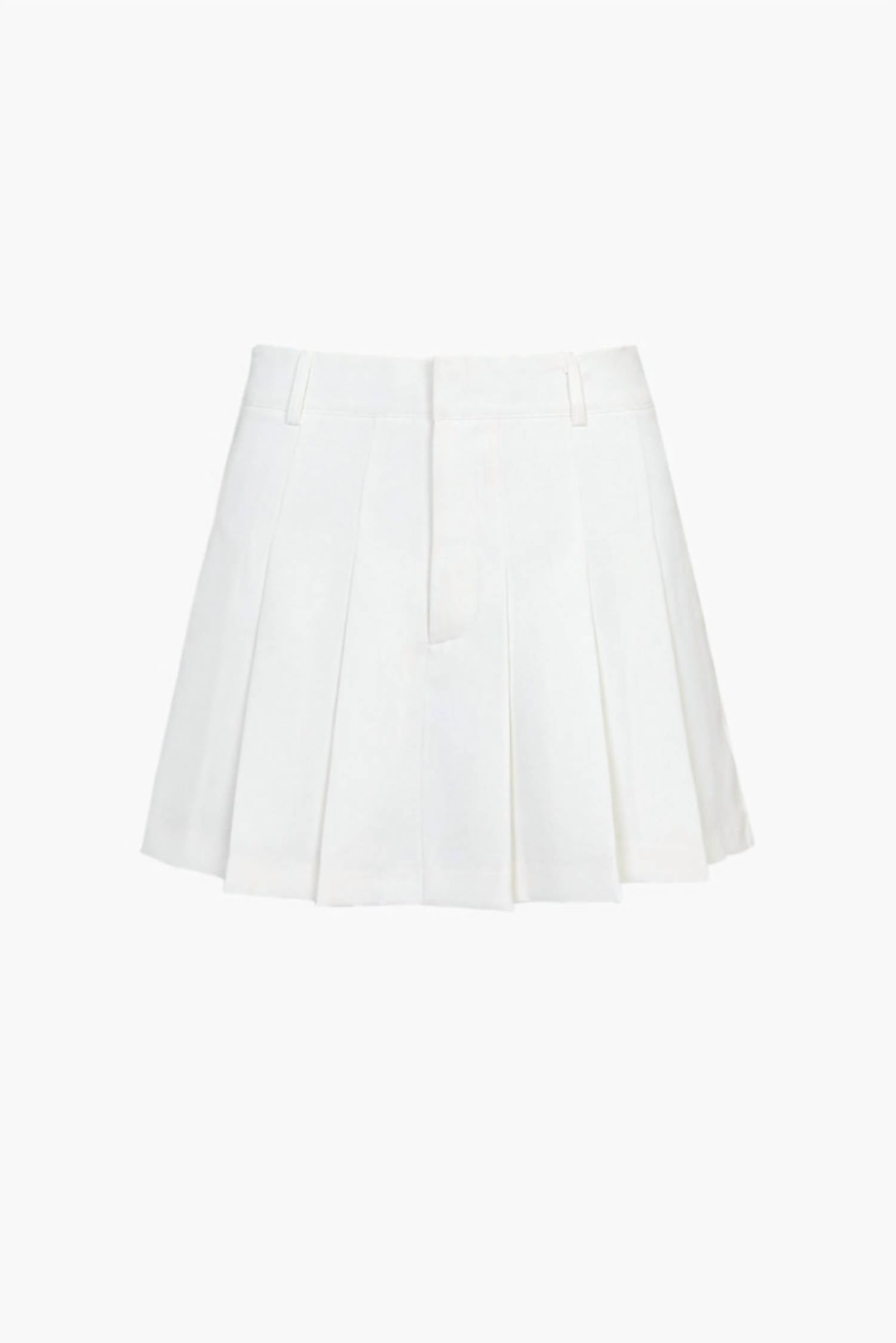 

Теннисная юбка-шорты Augusta в белом цвете Adelyn rae