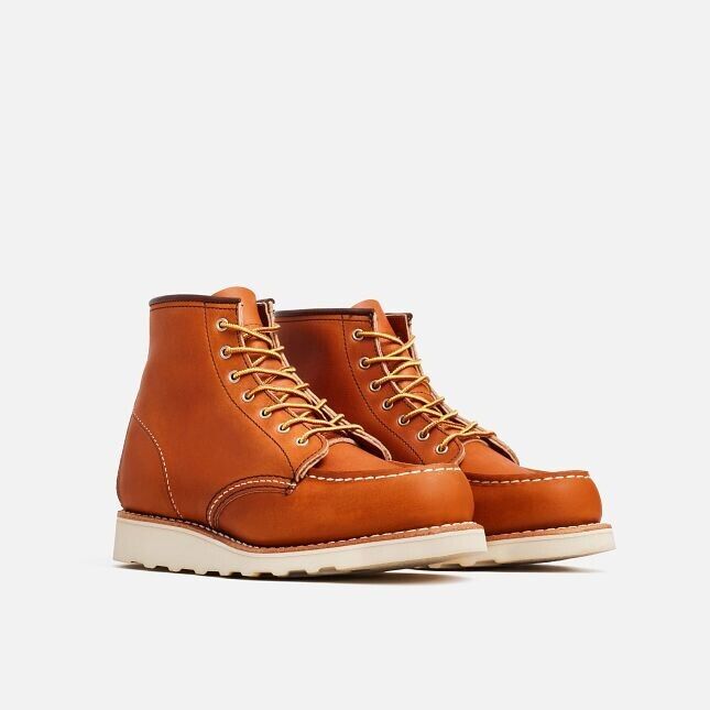 Red Wing Heritage Classic 3375 женские кожаные ботинки с круглым носком на шнуровке, высотой до щиколотки, коричневые Red Wing Shoes