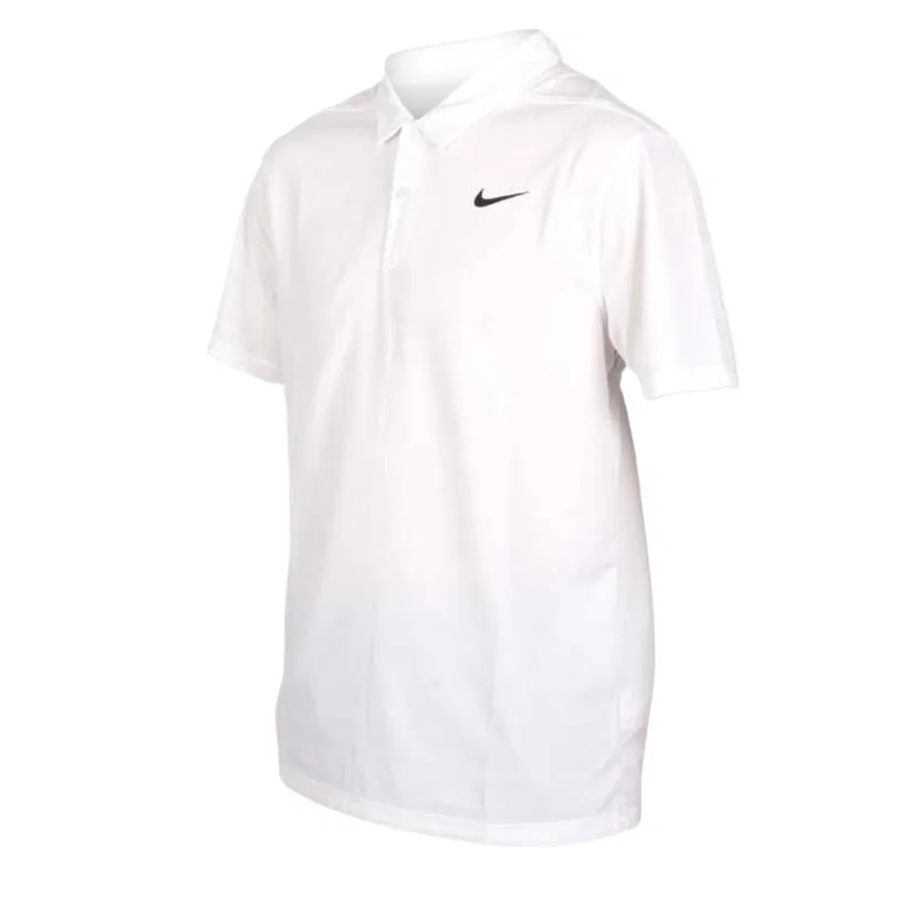 Поло Nike белое с черным