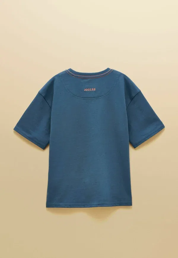 Футболка Joules Archie Regular Fit с принтом, темно-синяя — фото 2