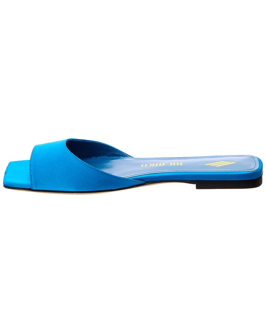 The Attico Devon Satin Sandal, синий — фото 2