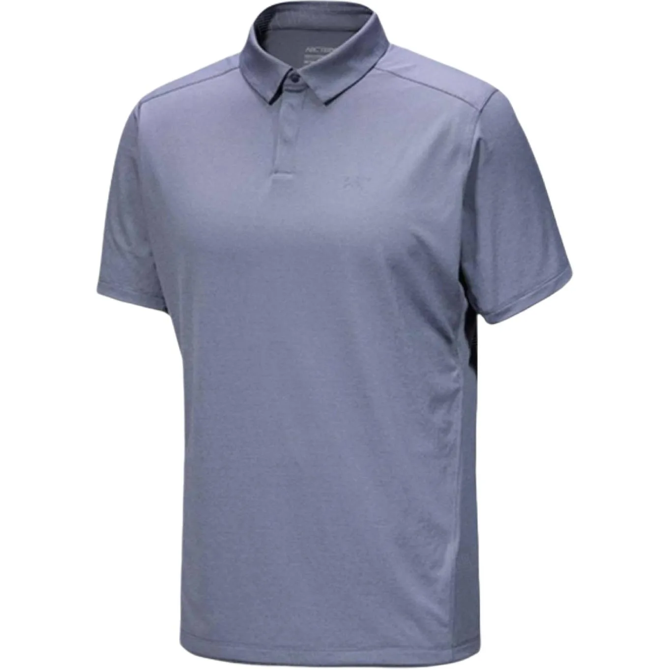 Футболка-поло мужская с воротником, умеренно прямого кроя Arcteryx, Stratus Blue/Gray/Stratus Heather