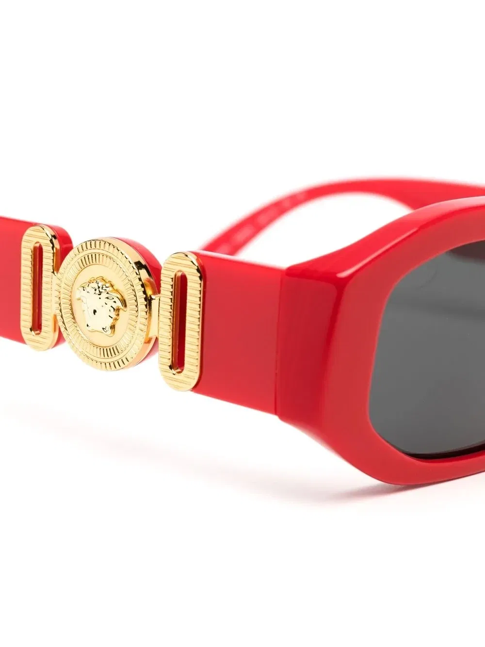 Солнцезащитные очки с декором Medusa Versace Kids, бордовый — фото 2