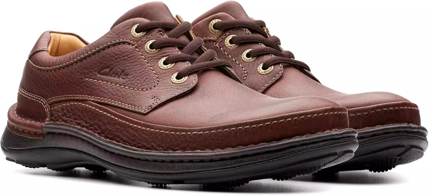 Мужские кроссовки Clarks Nature Three на шнуровке, коричневый — фото 2