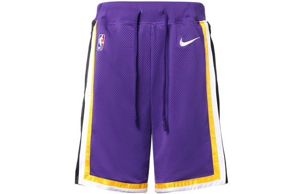 Шорты lakers courtside statement edition basketball shorts purple Nike, фиолетовый — фото 2