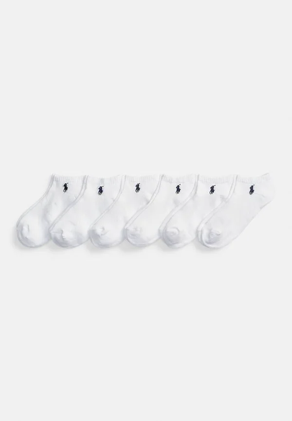 Низкопрофильные спортивные носки, набор из 6 пар. Polo Ralph Lauren, White