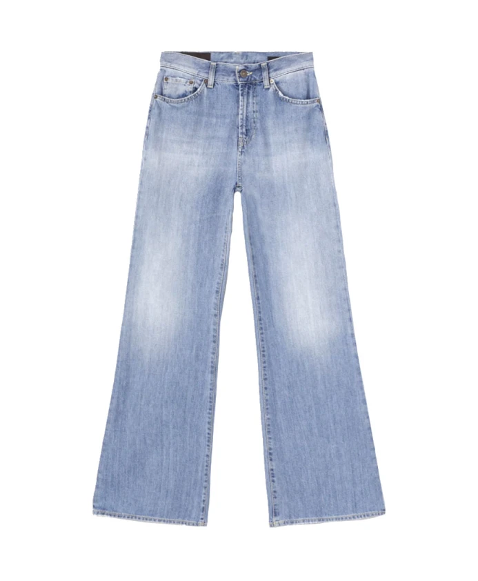 

Широкие джинсы светло-голубого цвета Dondup, синий