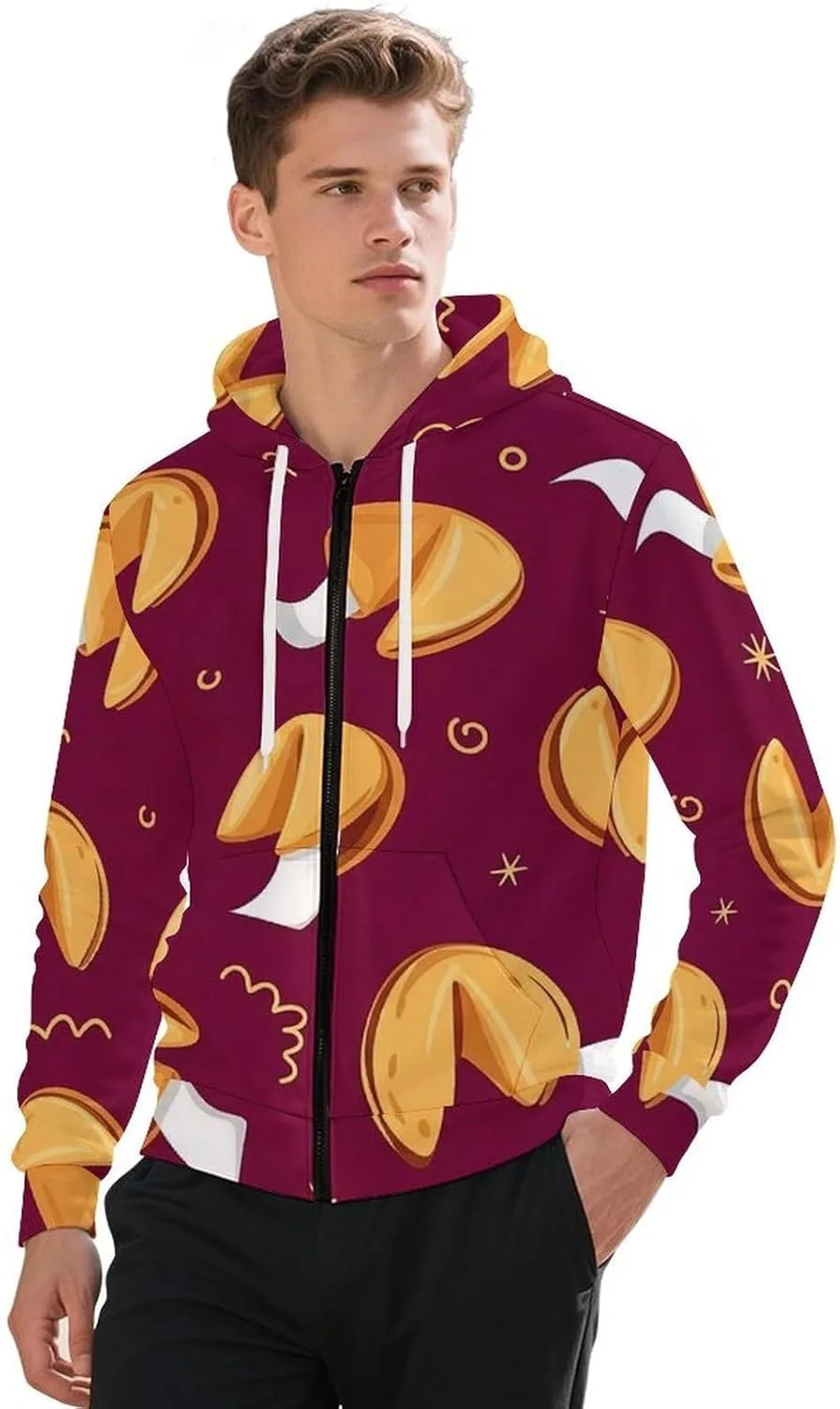 

Мужской худи с капюшоном на молнии, с карманом GemGam