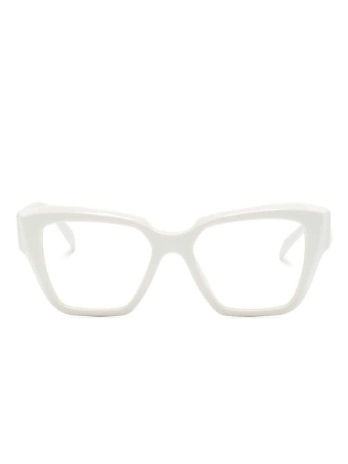 

Prada Eyewear очки в квадратной оправе с логотипом, белый