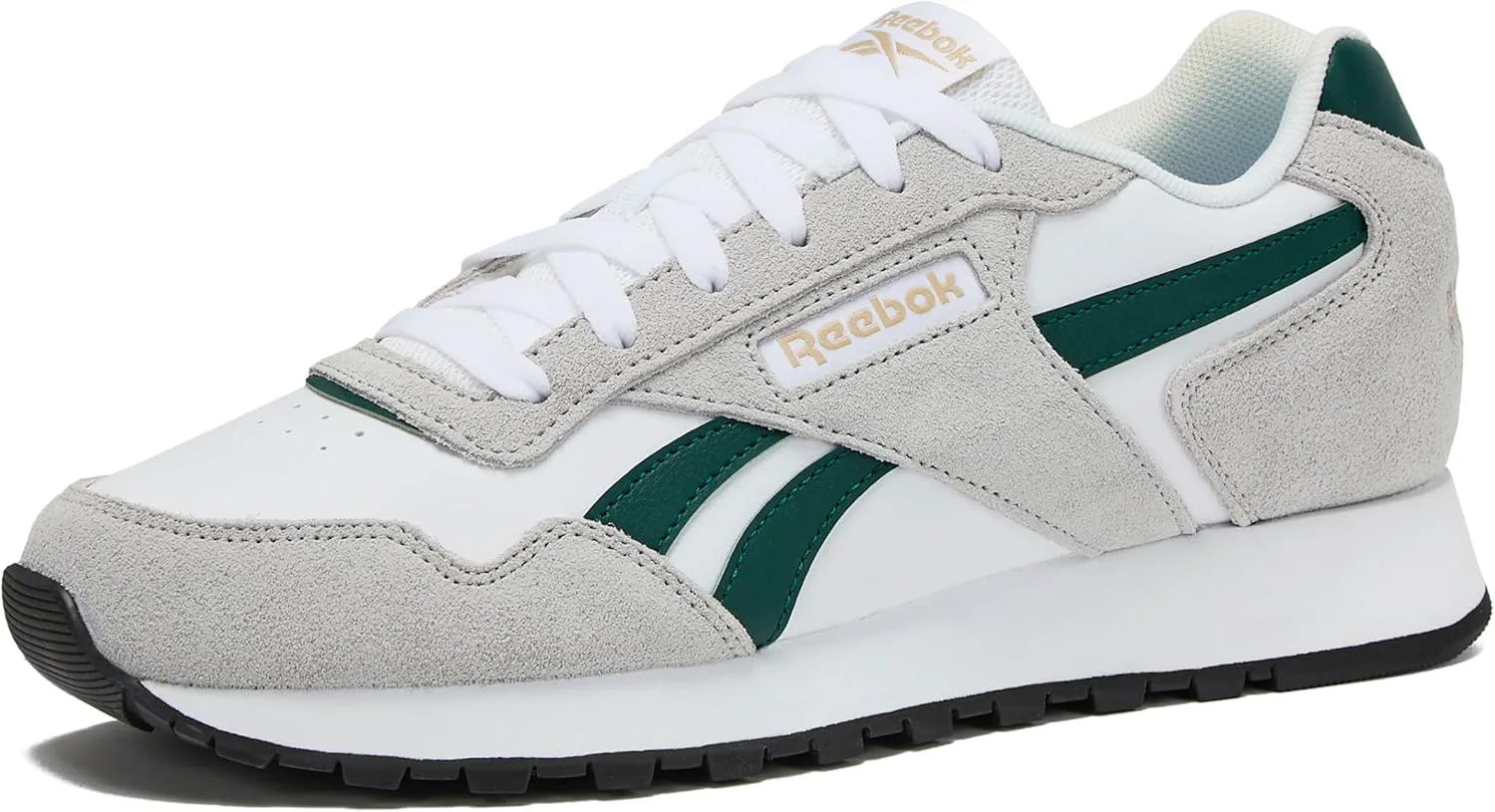 

Мужские кроссовки Reebok Glide - черные или белые теннисные туфли, размеры с 7 по 15, белый/зеленый/серый