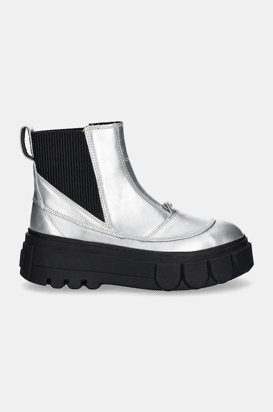 Ботинки женские Sorel Caribou X Boot Chelsea кожаные, серебряный — фото 2