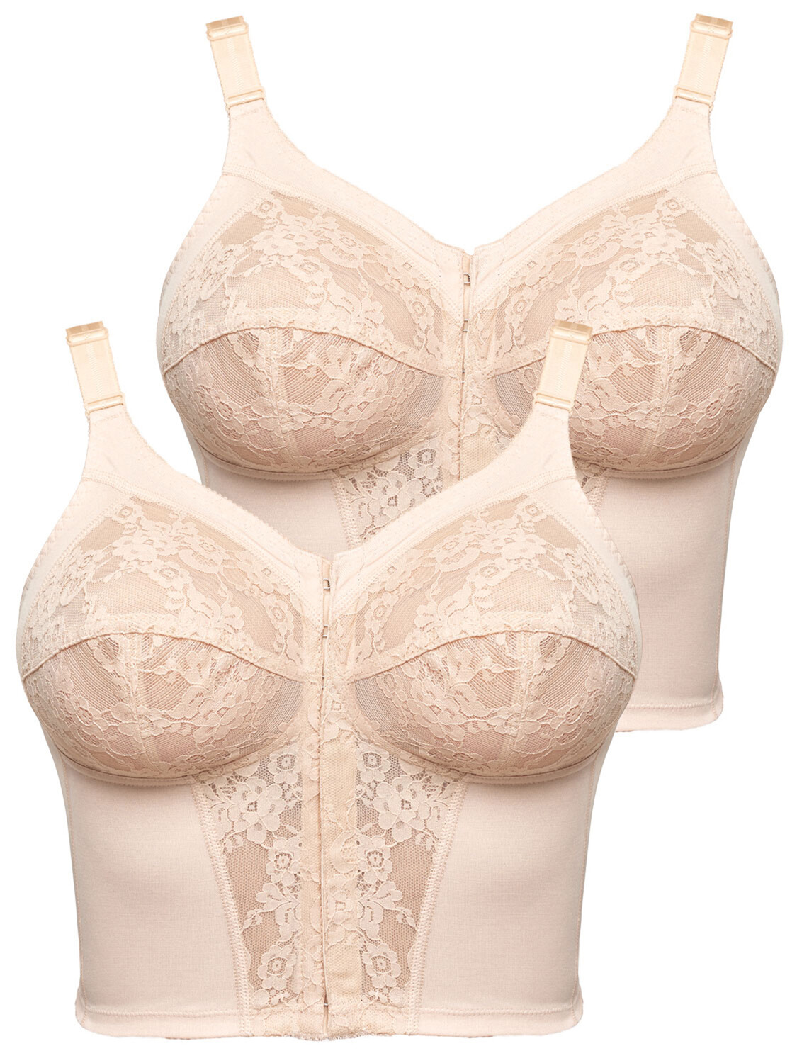 

Бюстгальтер без косточек SUSA 2er Pack Longline BH Classics, цвет Haut Haut