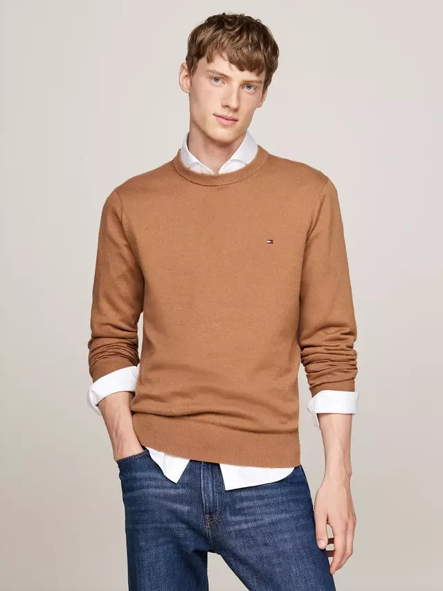 

Джемпер Tommy Hilfiger Cashmere Blend Crew Neck, цвет safari/canvas