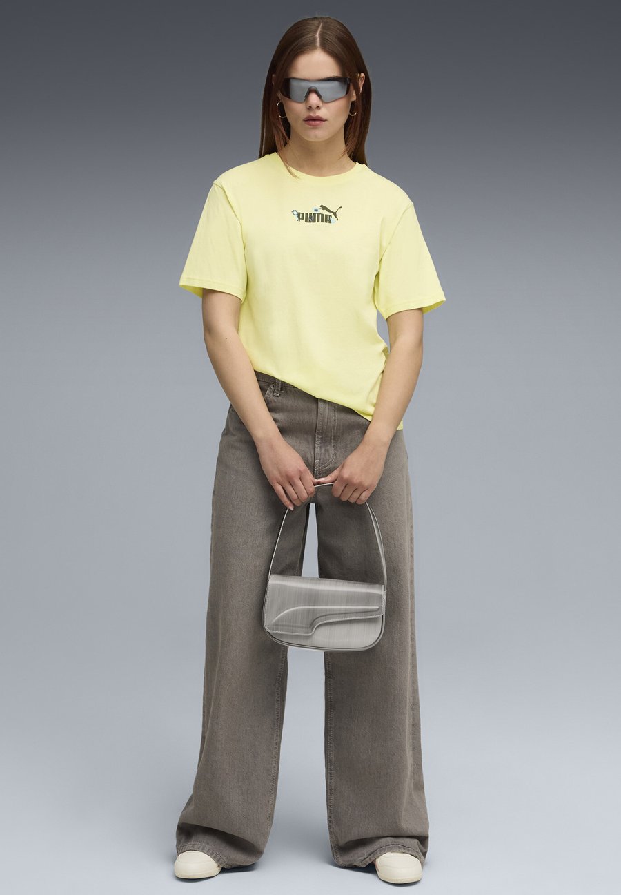 

Футболка Puma Print T-shirt, Gold Moon/Yellow