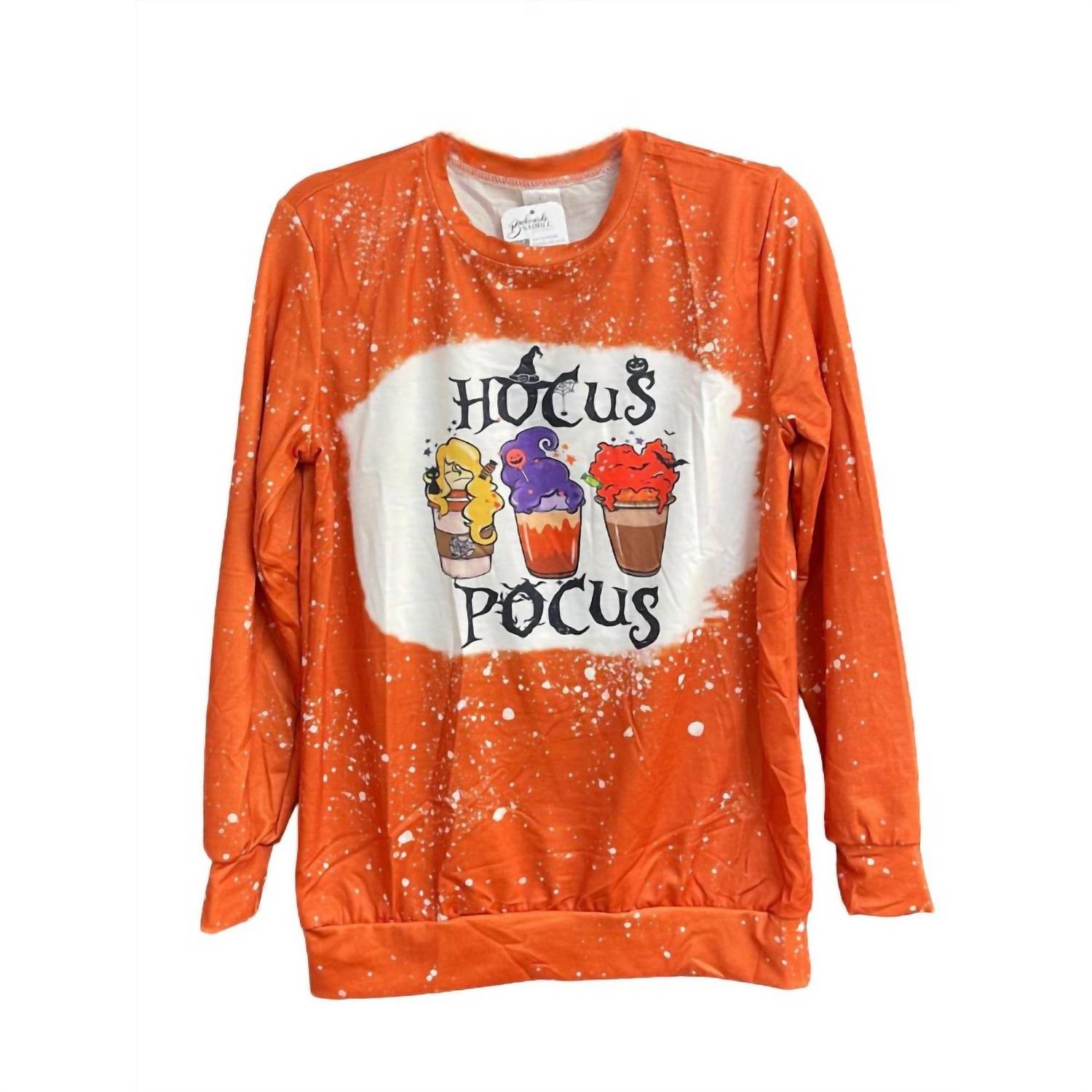 

Женский топ с длинными рукавами Hocus Pocus Sanderson Sisters в оранжевом цвете Kidscharm, оранжевый