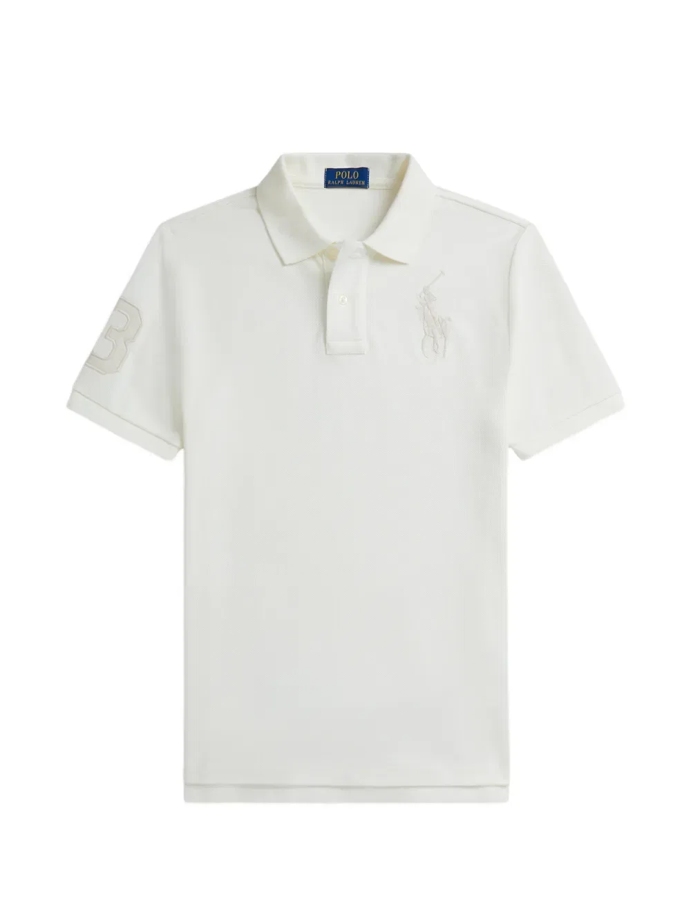 Поло с нашивкой с логотипом Polo Ralph Lauren Kids, белый