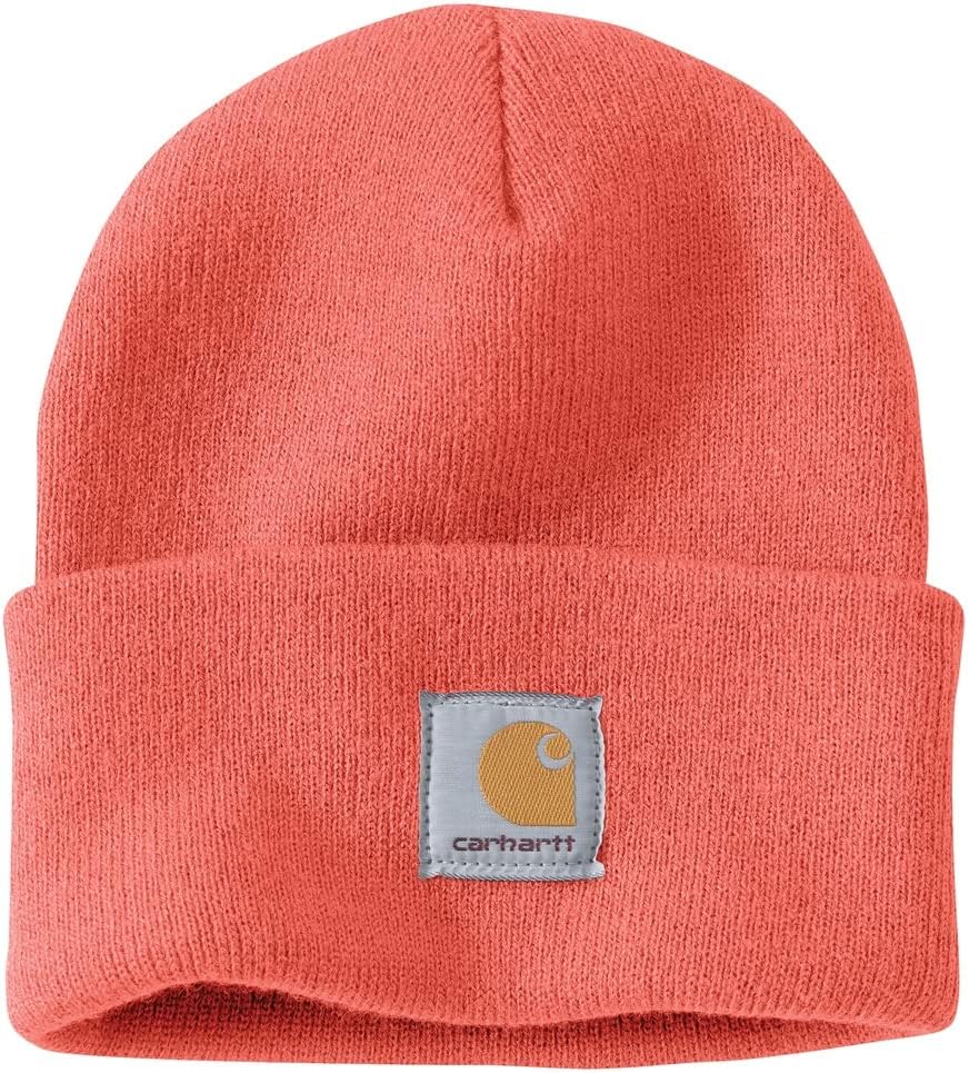 

Carhartt мужская вязаная шапка с манжетой, Electric Coral