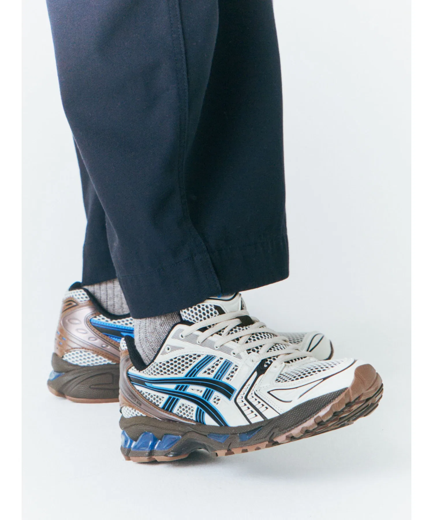 Унисекс кроссовки ASICS GEL-KAYANO 14 сине-белые