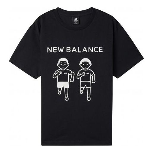 

Футболка New Balance x Noritake Crossover Funny Pattern Short Sleeve Couple Style Black, черный