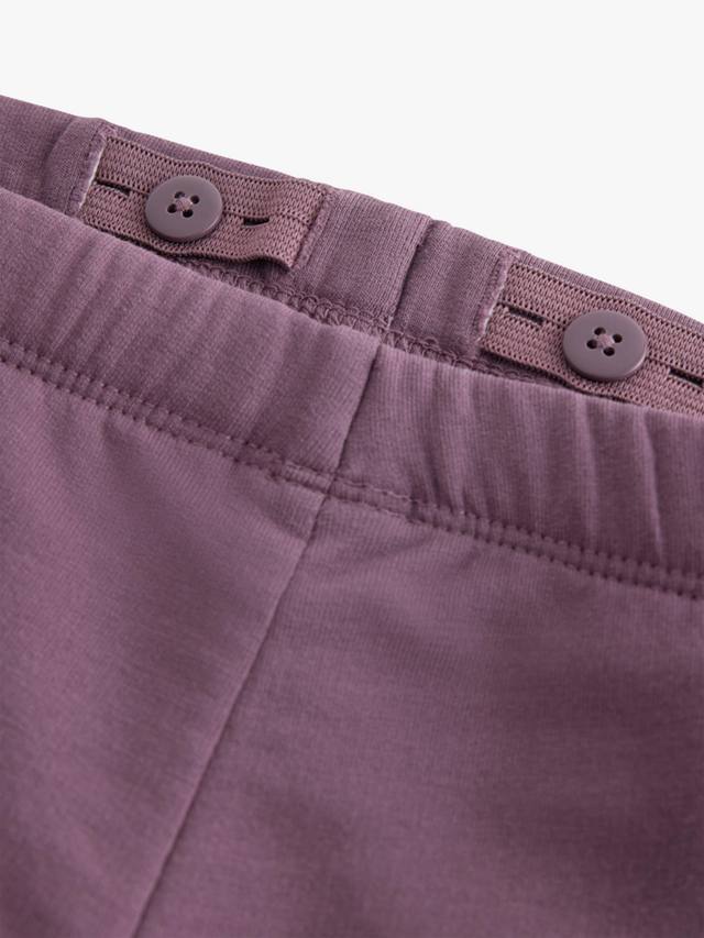 Детские хлопковые леггинсы с расклешенными штанинами Lindex, Light Dusty Lilac — фото 3