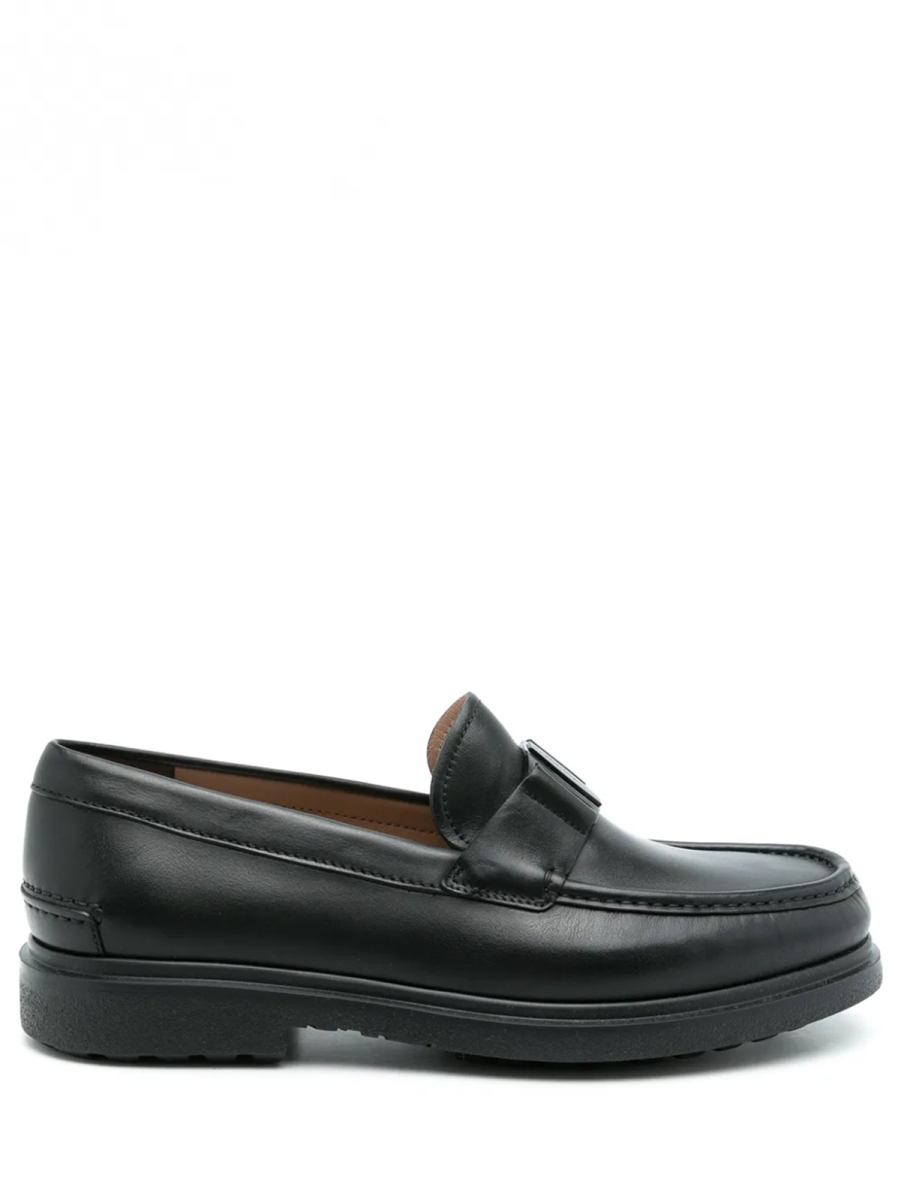 

Ferragamo лоферы без застежки, черный