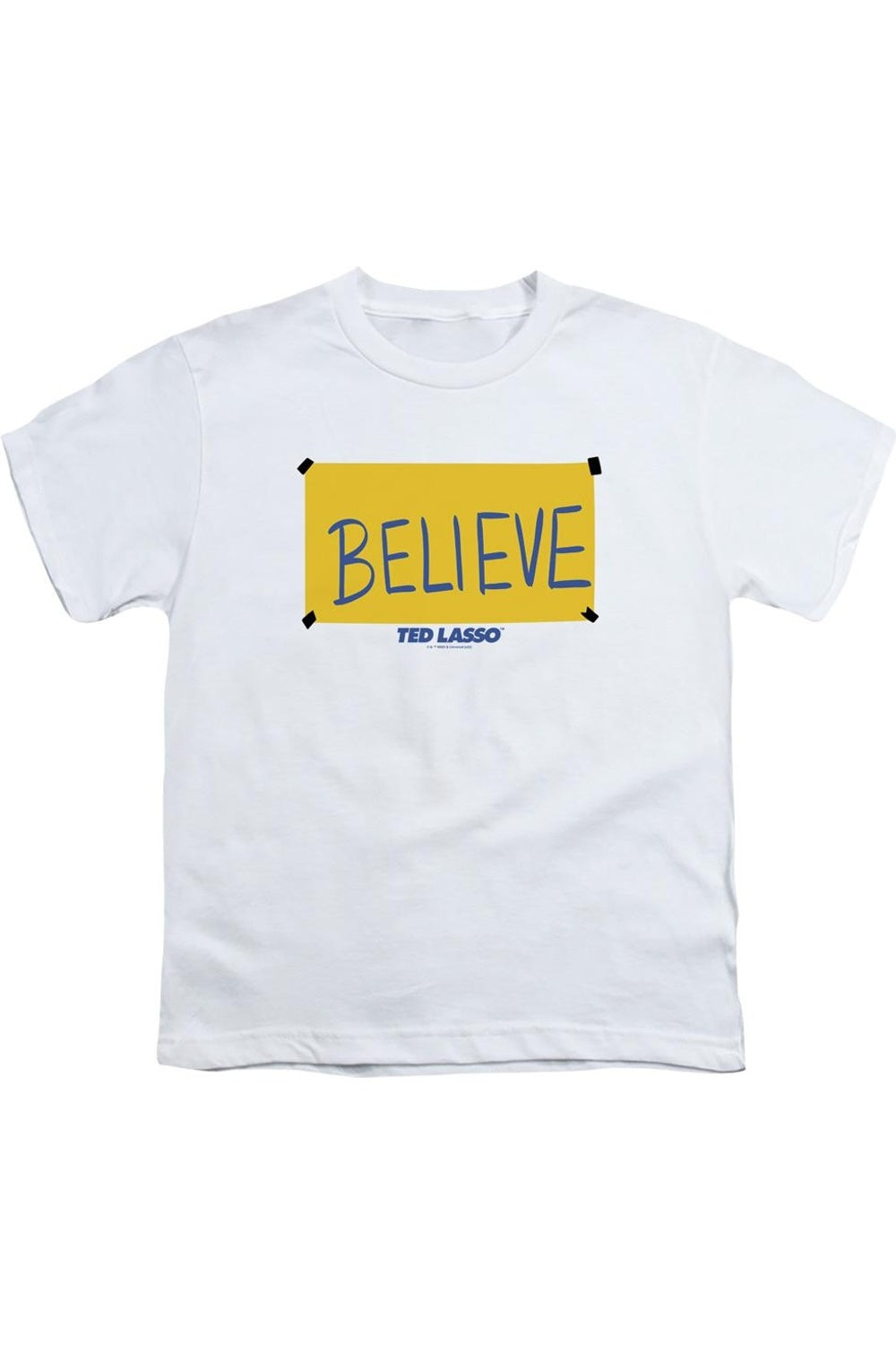 

Футболка с коротким рукавом для детей Ted Lasso Believe Sign Gildan, белый