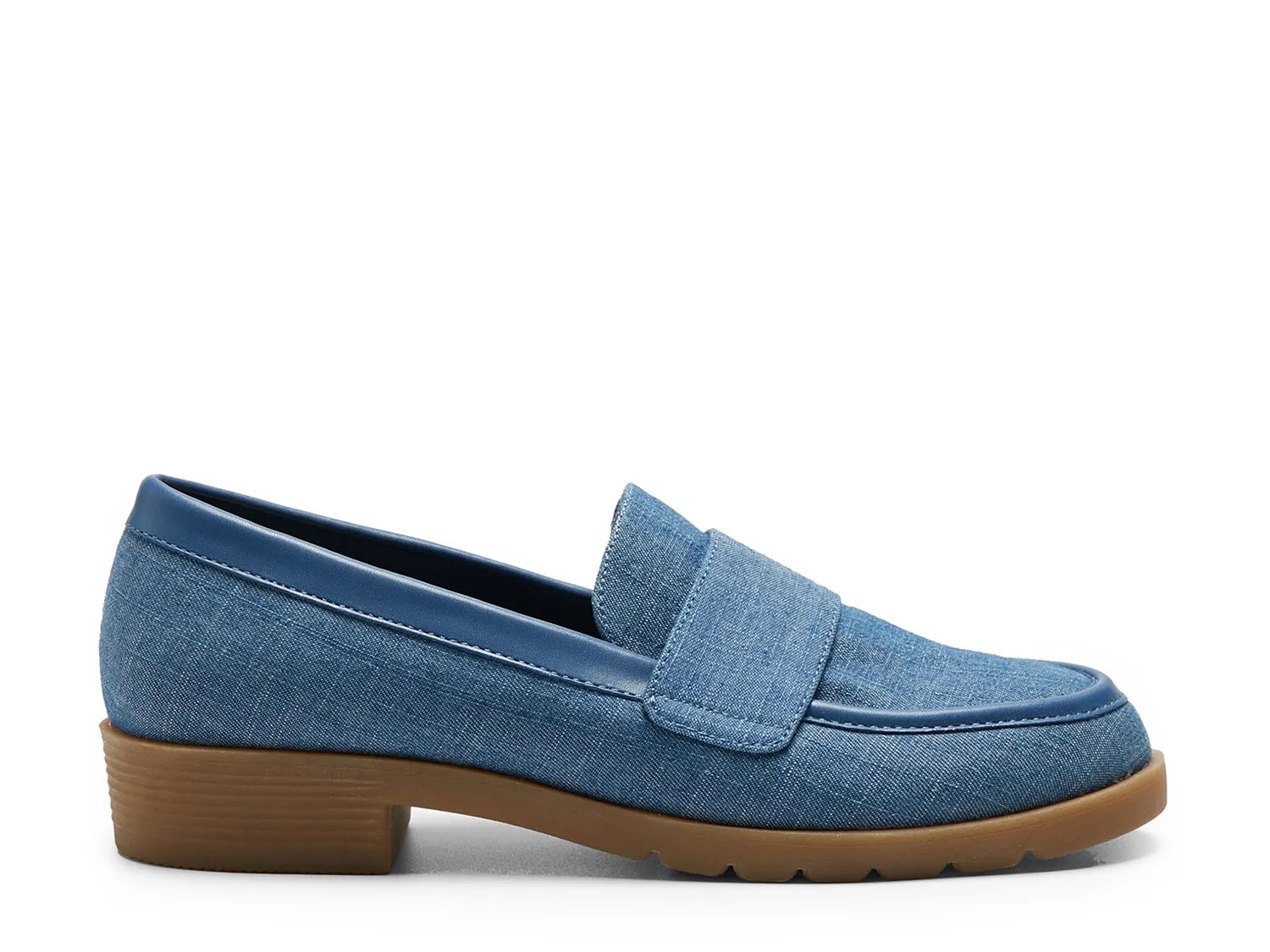 Лоферы Reaction Kenneth Cole Fern Loafer, Blue Denim Fabric — фото 2