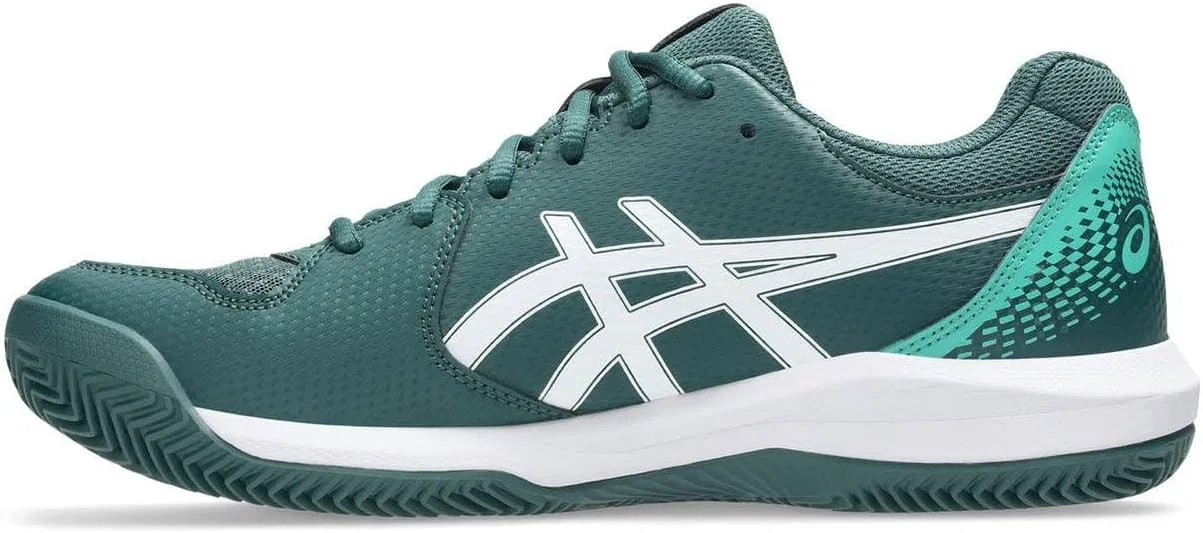 Теннисные кроссовки ASICS Dedicate 8 Clay Mann, сине-белые — фото 4