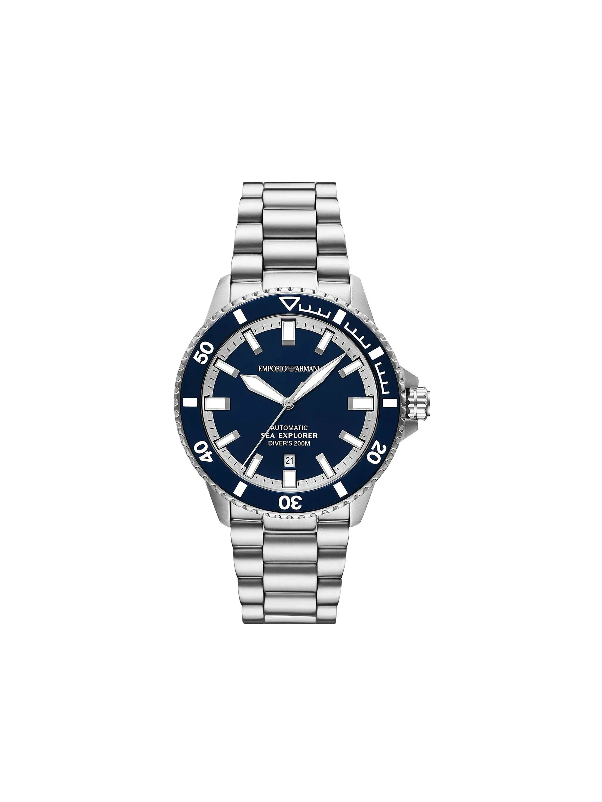 

Наручные часы Sea Explorer 43 мм Emporio Armani, синий
