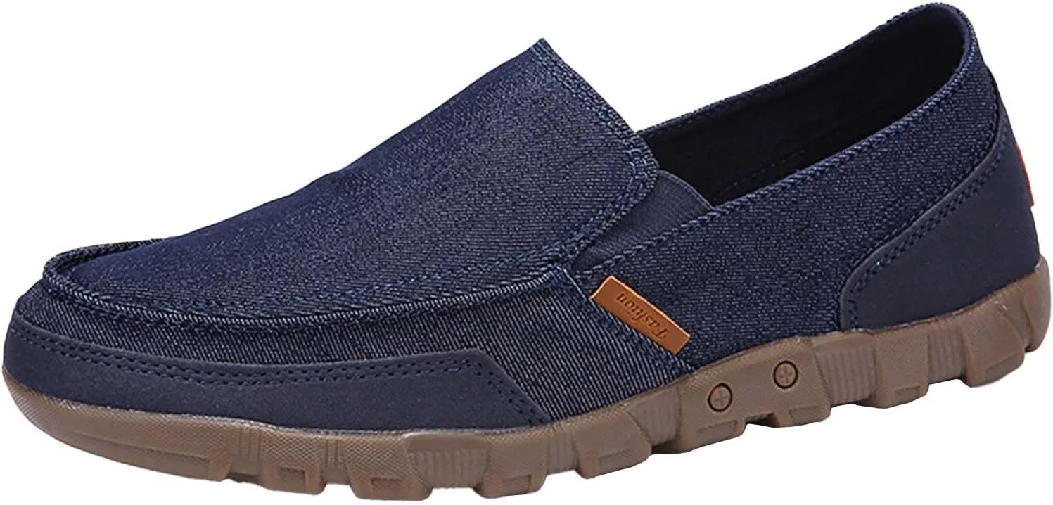 Мокасины классические парусиновые, Loafers & Slip-Ons, Blue