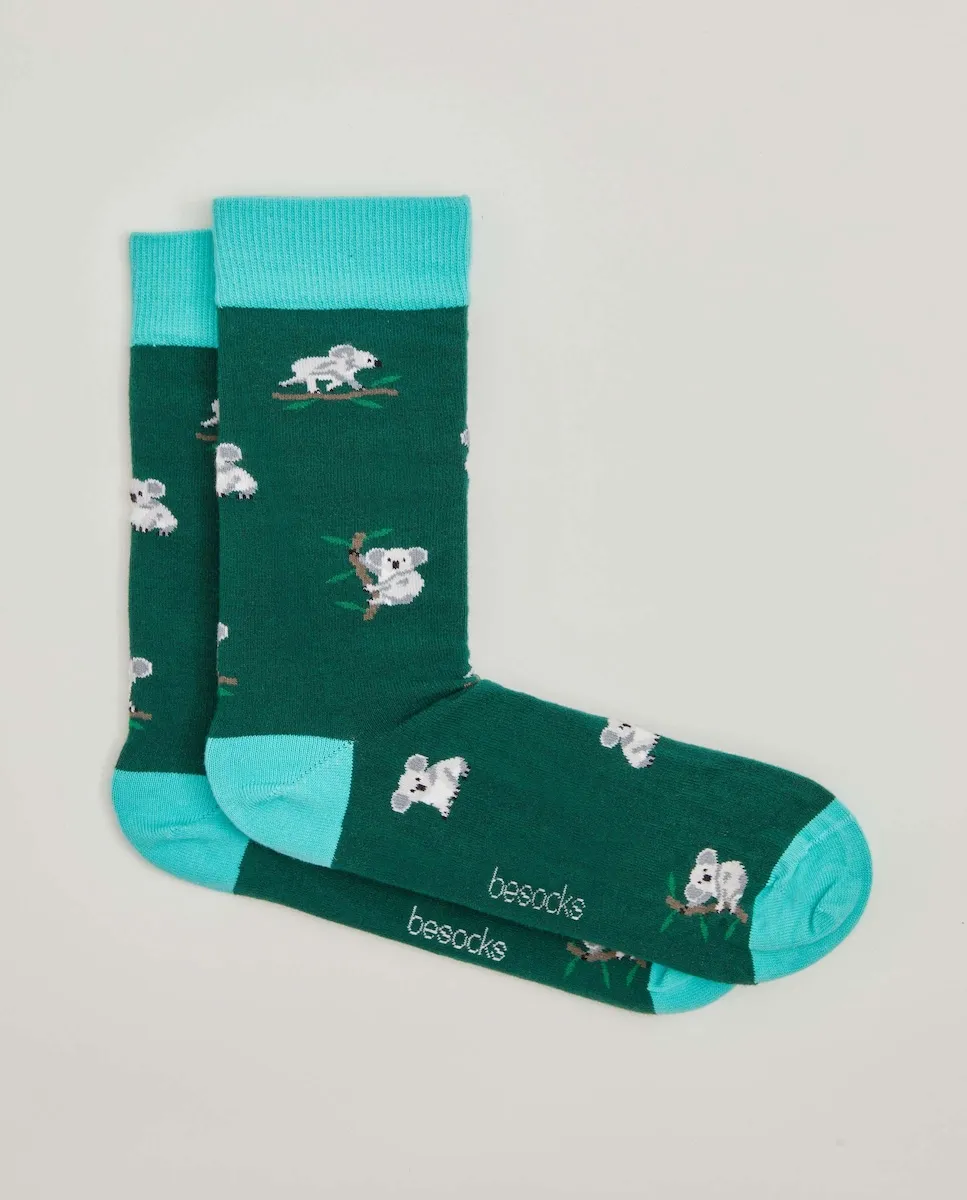 

Высокие унисекс носки из органического хлопка Besocks, зеленый