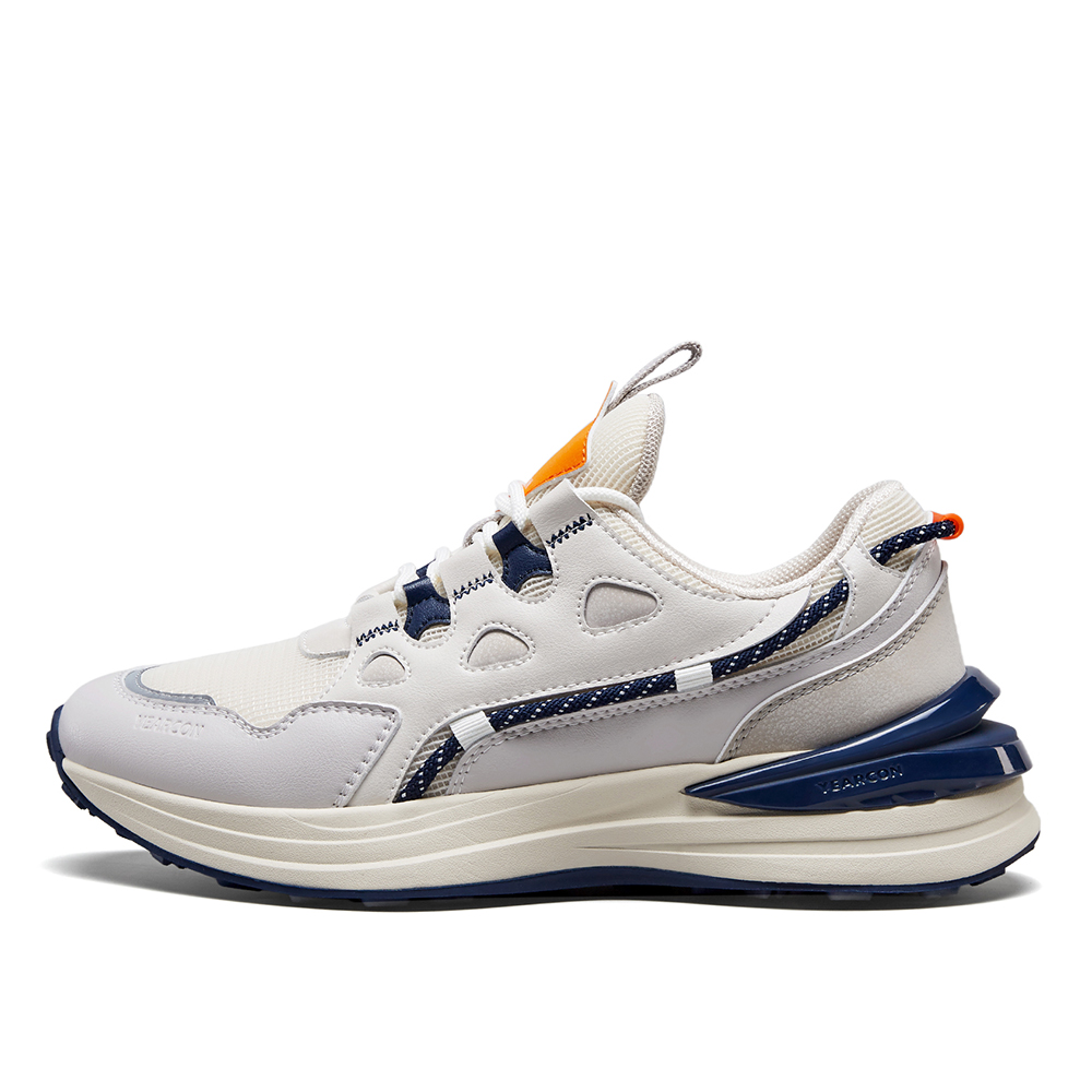

Прочные дышащие низкие повседневные туфли для мужчин YEARCON, White/Blue