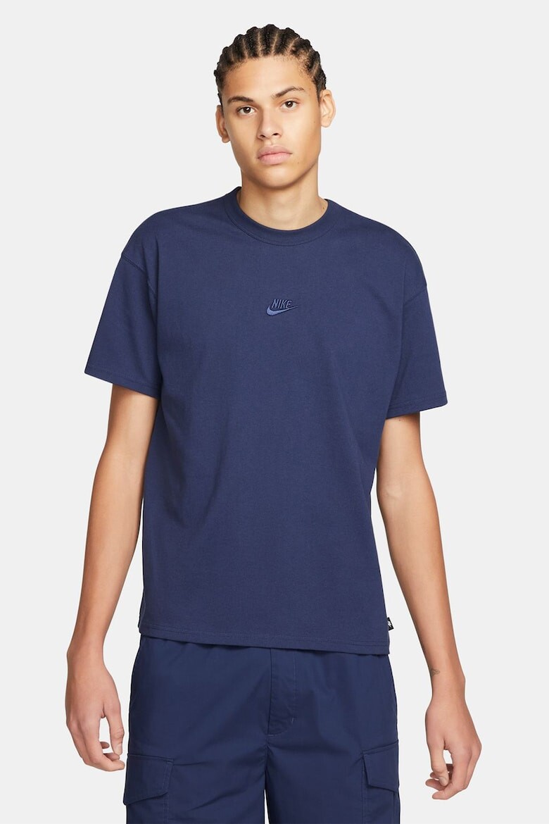

Незаменимая свободная хлопковая футболка для фитнеса Nike, синий