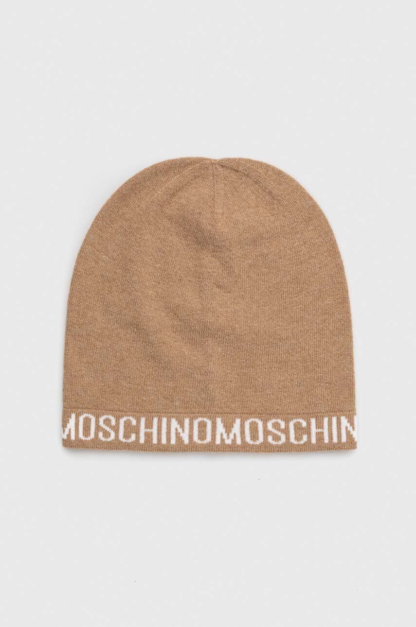 

Шерстяная шапка Moschino, коричневый